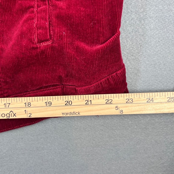 Torrid Red Corduroy Trucker Jacket Women 2 Sherpa Collar Button Front - Picture 9 of 10
